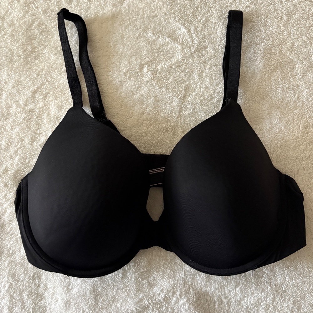 Victoria's Secret Black Uplift Semi Demi Bra 36C